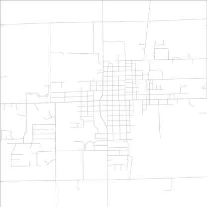 ROAD MAP OF BERNE, INDIANA BY MAPBAKES