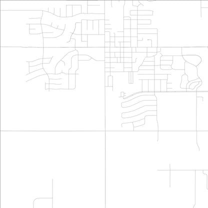 ROAD MAP OF GRIMES, LOWA BY MAPBAKES