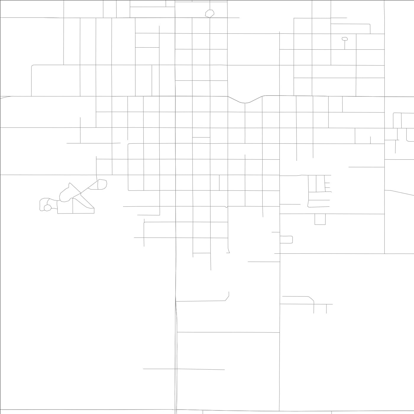 ROAD MAP OF GRINNELL, LOWA BY MAPBAKES