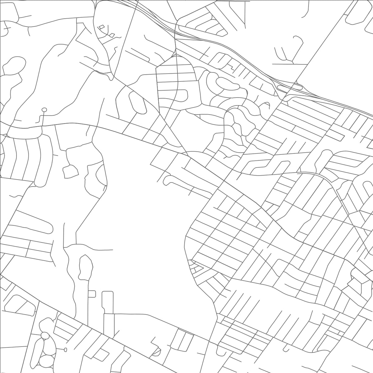 ROAD MAP OF GLEN ECHO PARK, MISSOURI BY MAPBAKES