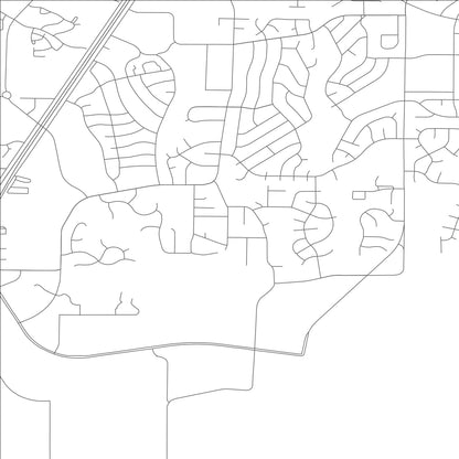 ROAD MAP OF GLENAIRE, MISSOURI BY MAPBAKES