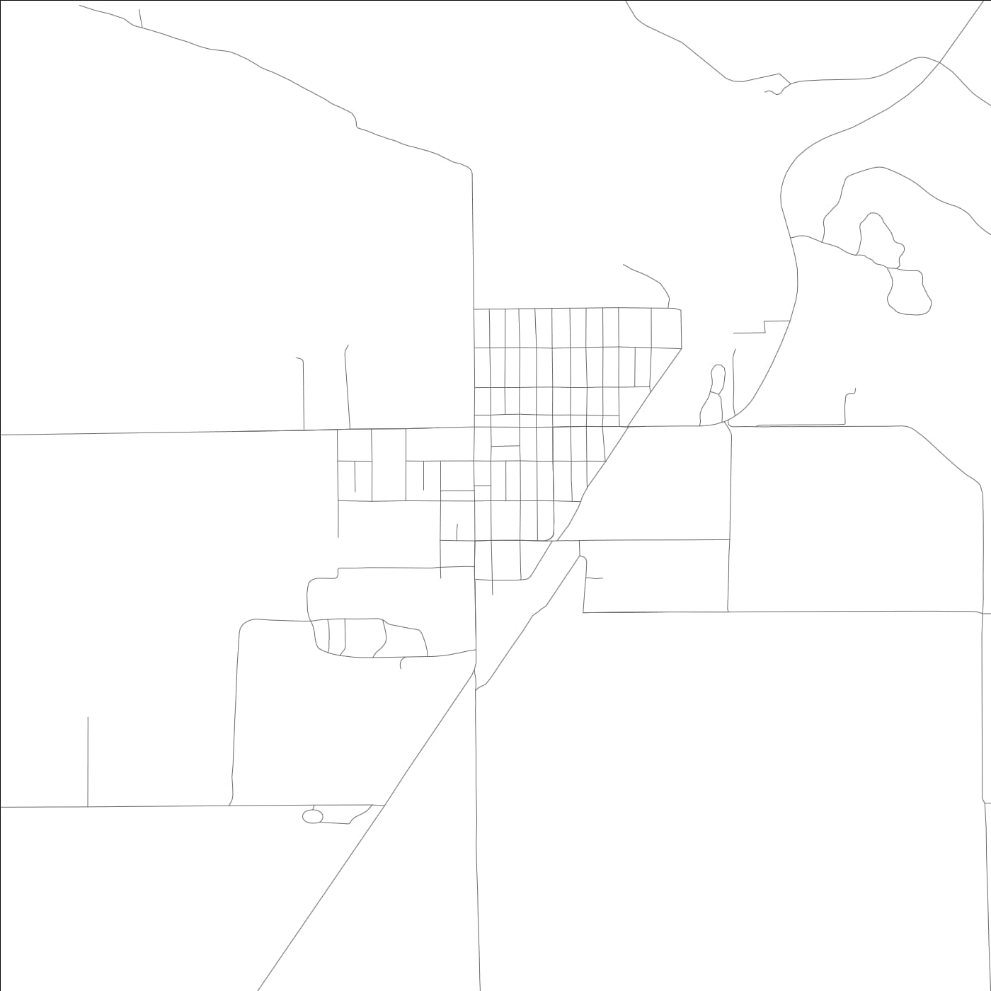 ROAD MAP OF DORRIS, CALIFORNIA BY MAPBAKES