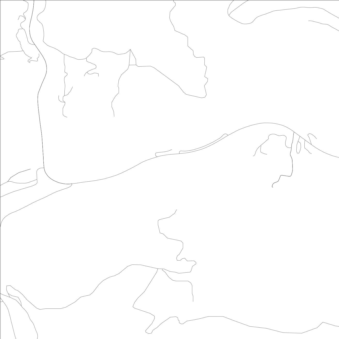 ROAD MAP OF DOWNIEVILLE, CALIFORNIA BY MAPBAKES