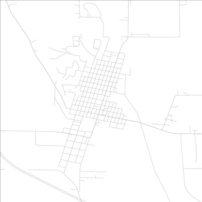 ROAD MAP OF HAMBURG, LOWA BY MAPBAKES