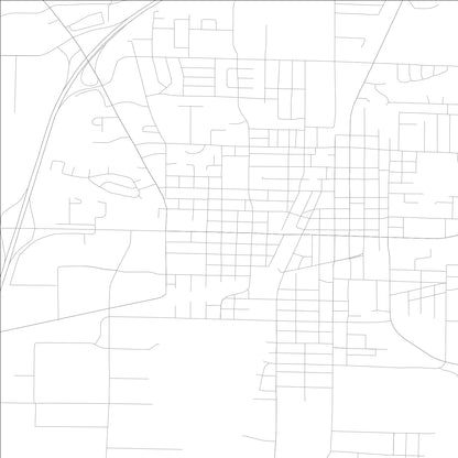 ROAD MAP OF EFFINGHAM, ILLINOIS BY MAPBAKES