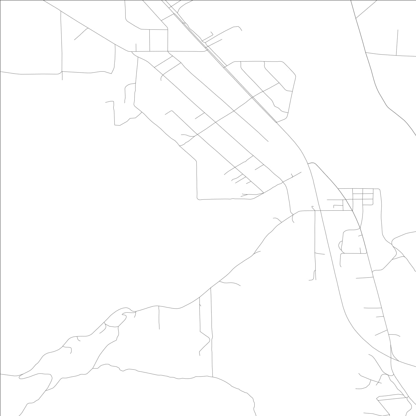 ROAD MAP OF DOYLE, CALIFORNIA BY MAPBAKES