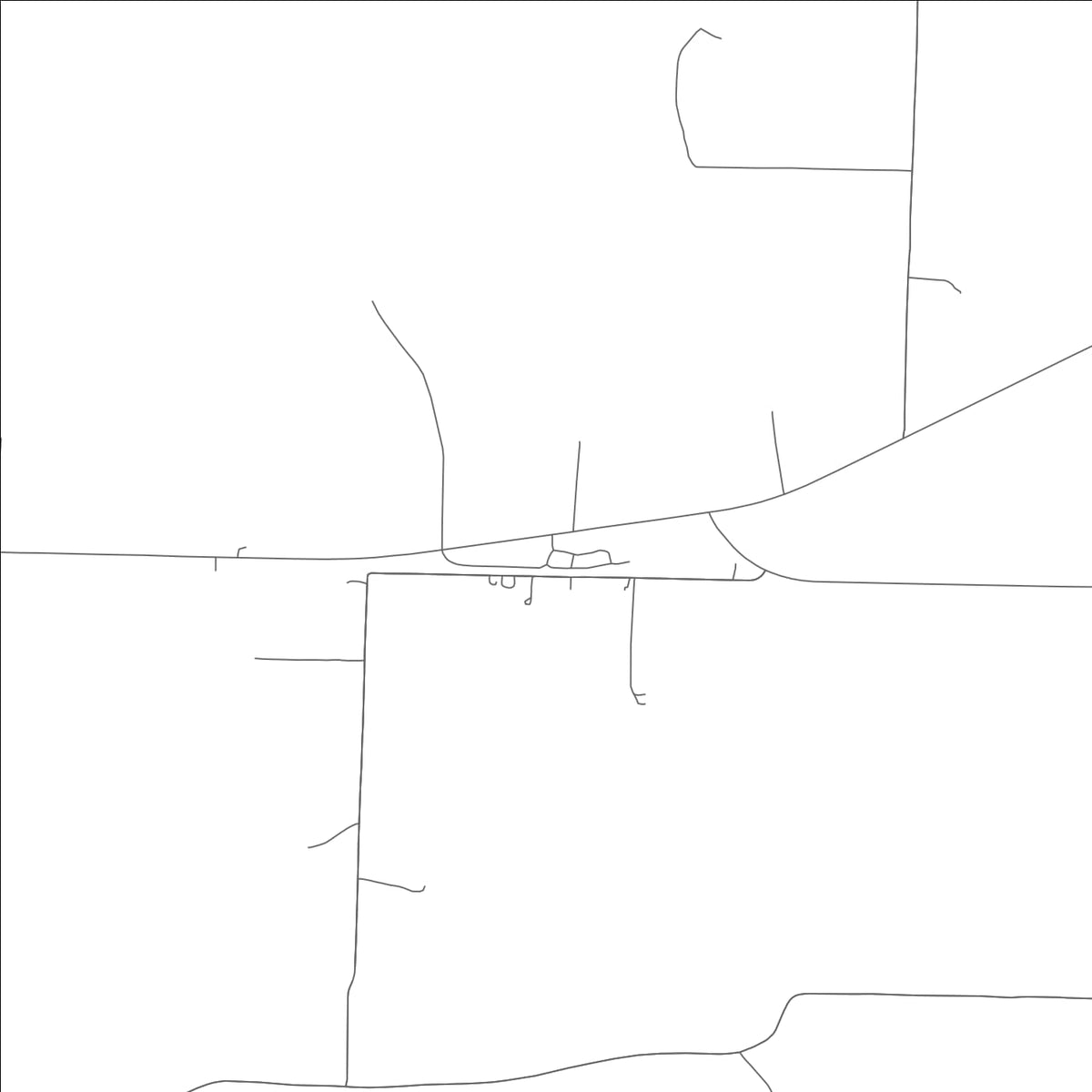 ROAD MAP OF GOSS, MISSOURI BY MAPBAKES