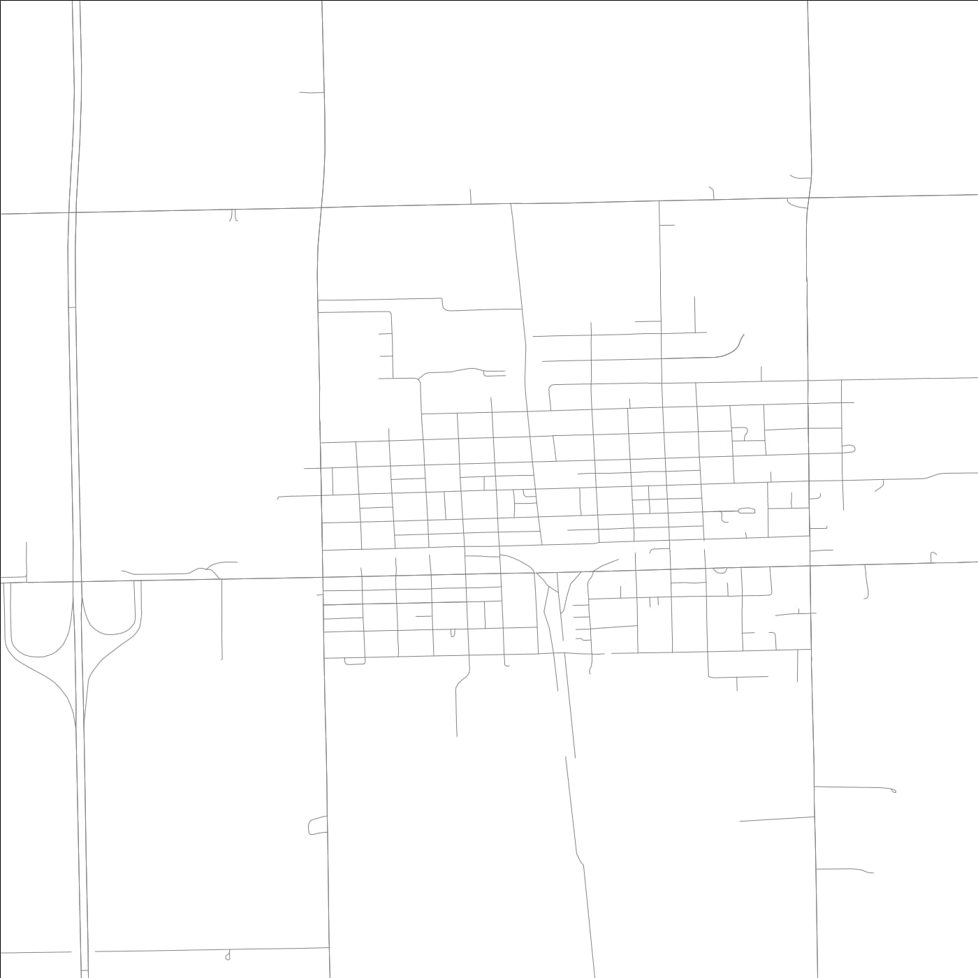 ROAD MAP OF EL PASO, ILLINOIS BY MAPBAKES