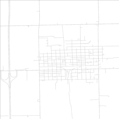 ROAD MAP OF EL PASO, ILLINOIS BY MAPBAKES