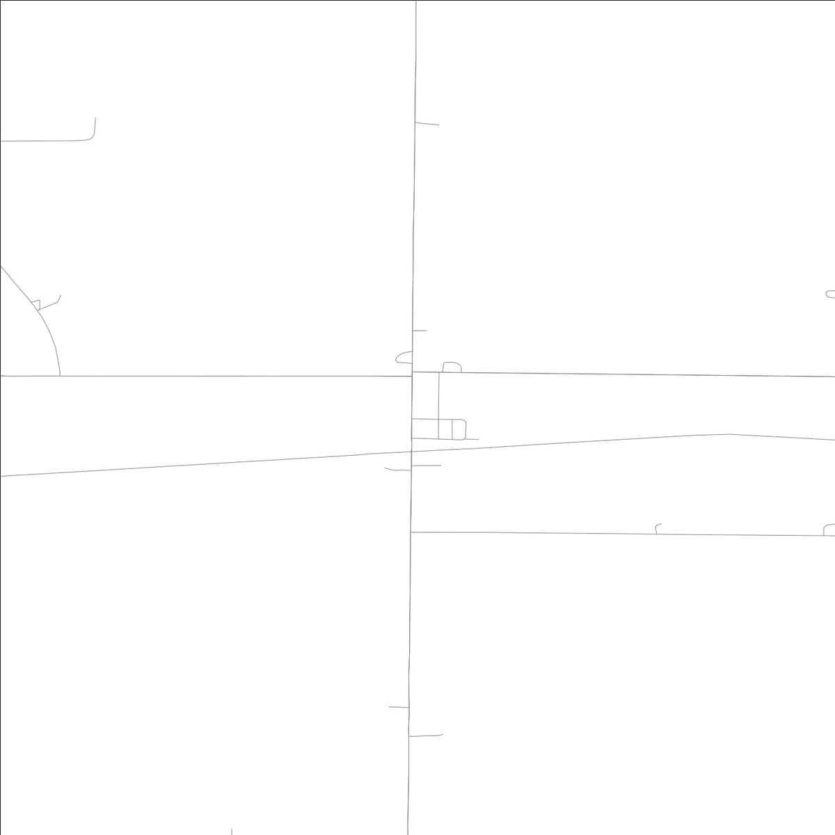 ROAD MAP OF HANSELL, LOWA BY MAPBAKES