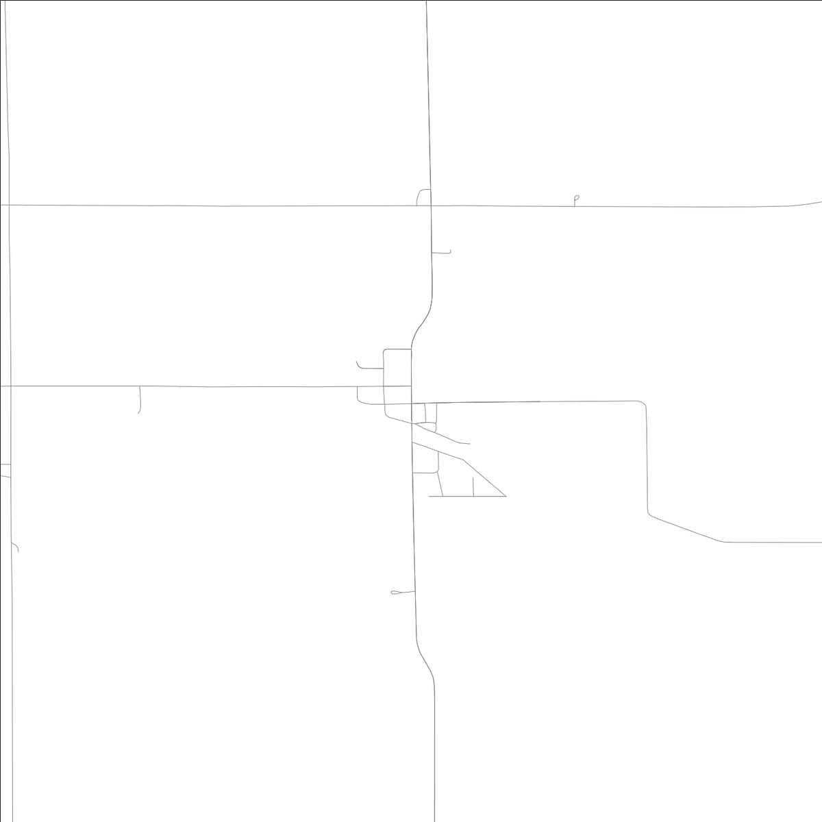 ROAD MAP OF HARDY, LOWA BY MAPBAKES