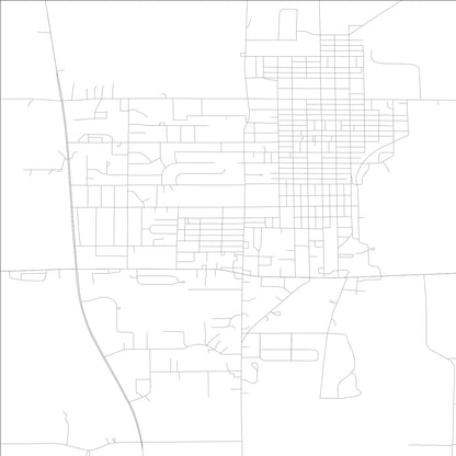 ROAD MAP OF HARLAN, LOWA BY MAPBAKES