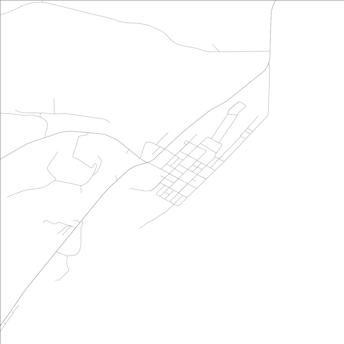 ROAD MAP OF HARPERS FERRY, LOWA BY MAPBAKES