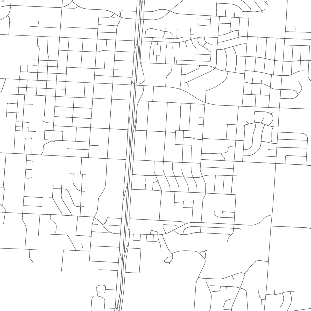 ROAD MAP OF GRANDVIEW, MISSOURI BY MAPBAKES