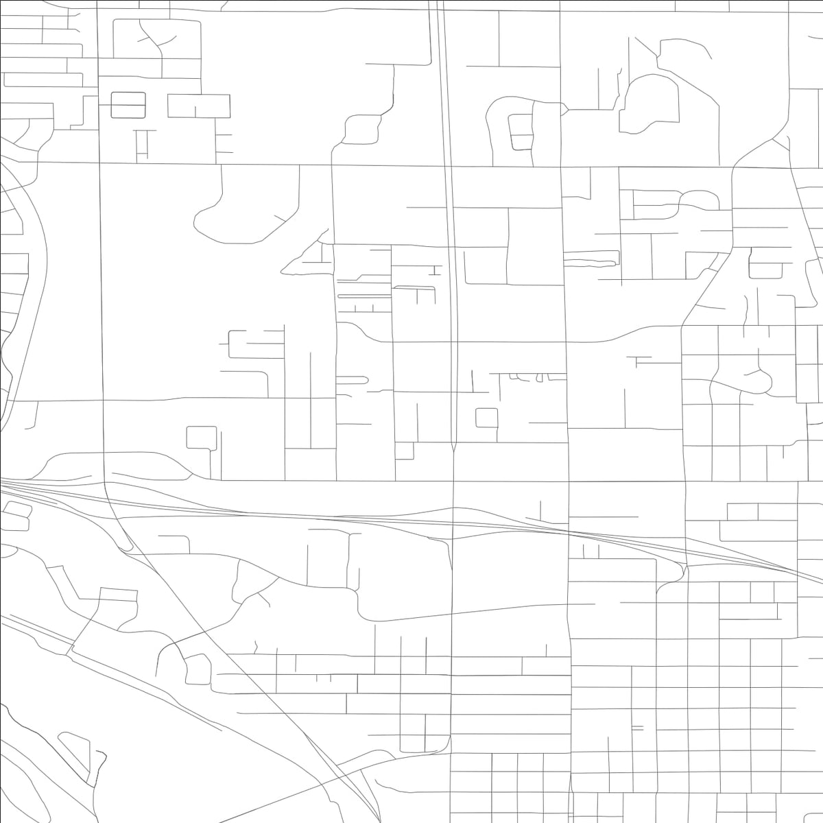 ROAD MAP OF COEUR D'ALENE, IDAHO BY MAPBAKES