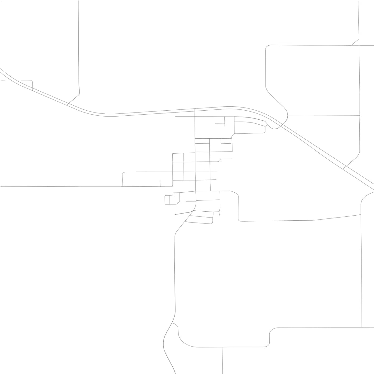ROAD MAP OF HARTFORD, LOWA BY MAPBAKES