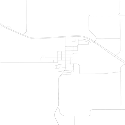 ROAD MAP OF HARTFORD, LOWA BY MAPBAKES