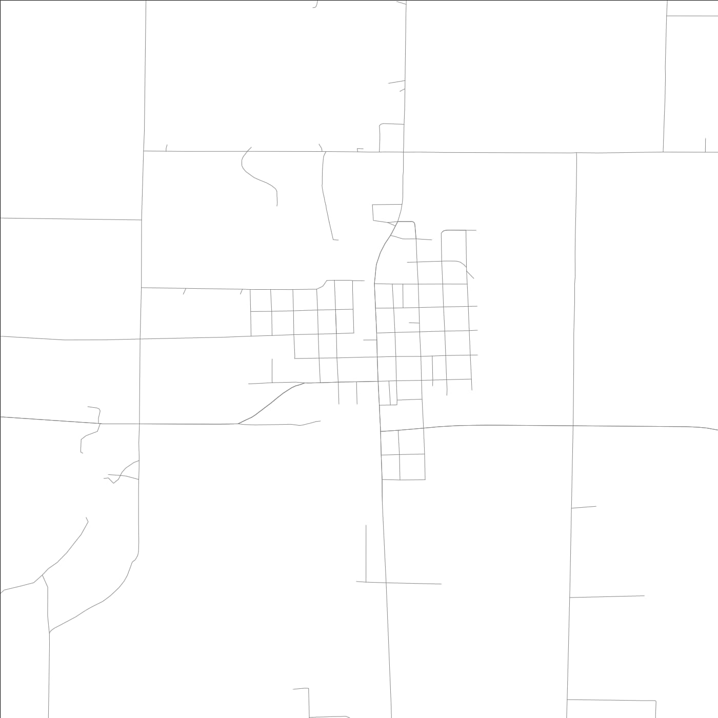 ROAD MAP OF ELKVILLE, ILLINOIS BY MAPBAKES