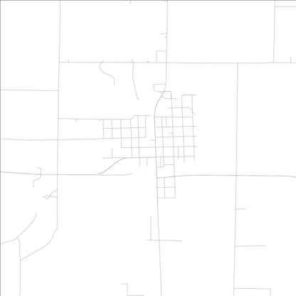 ROAD MAP OF ELKVILLE, ILLINOIS BY MAPBAKES