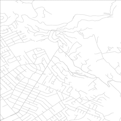 ROAD MAP OF EAST FOOTHILLS, CALIFORNIA BY MAPBAKES