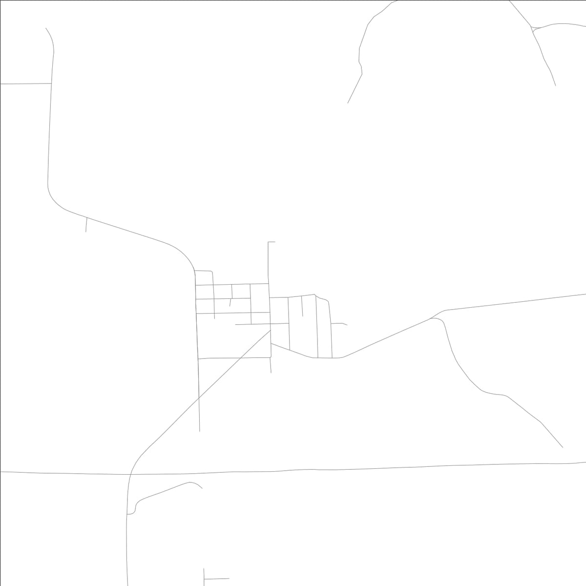 ROAD MAP OF HARVEY, LOWA BY MAPBAKES