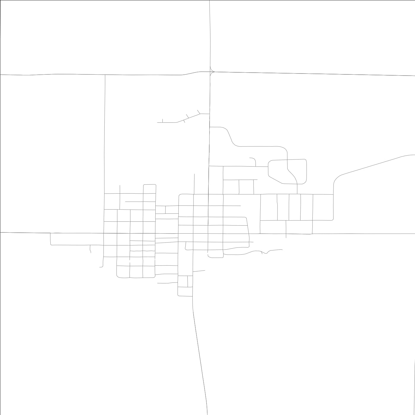 ROAD MAP OF ELMWOOD, ILLINOIS BY MAPBAKES