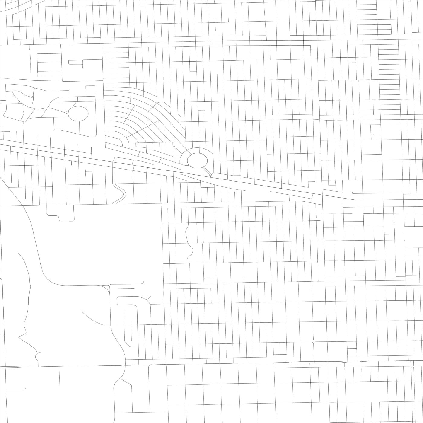 ROAD MAP OF ELMWOOD PARK, ILLINOIS BY MAPBAKES