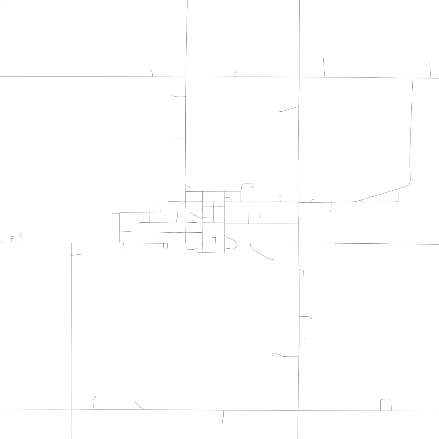 ROAD MAP OF HAWKEYE, LOWA BY MAPBAKES