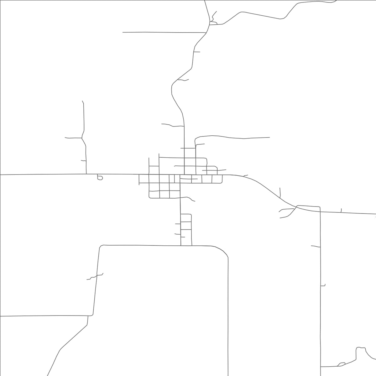 ROAD MAP OF GREENCASTLE, MISSOURI BY MAPBAKES