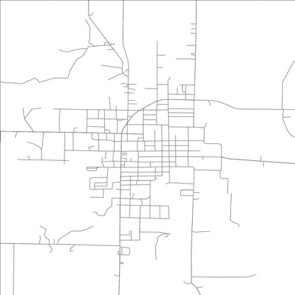 ROAD MAP OF GREENFIELD, MISSOURI BY MAPBAKES