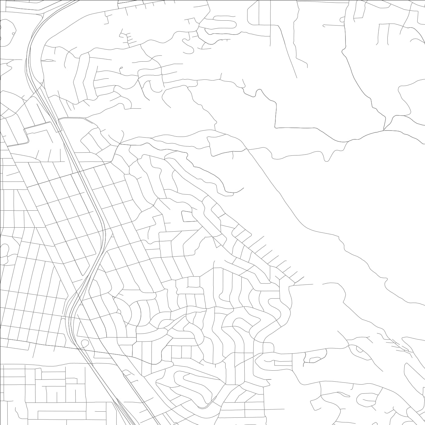 ROAD MAP OF EAST RICHMOND HEIGHTS, CALIFORNIA BY MAPBAKES