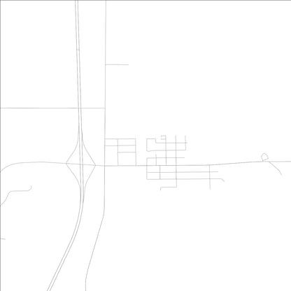 ROAD MAP OF HILLS, LOWA BY MAPBAKES