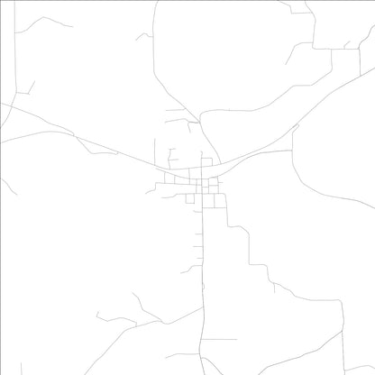 ROAD MAP OF BIRDSEYE, INDIANA BY MAPBAKES