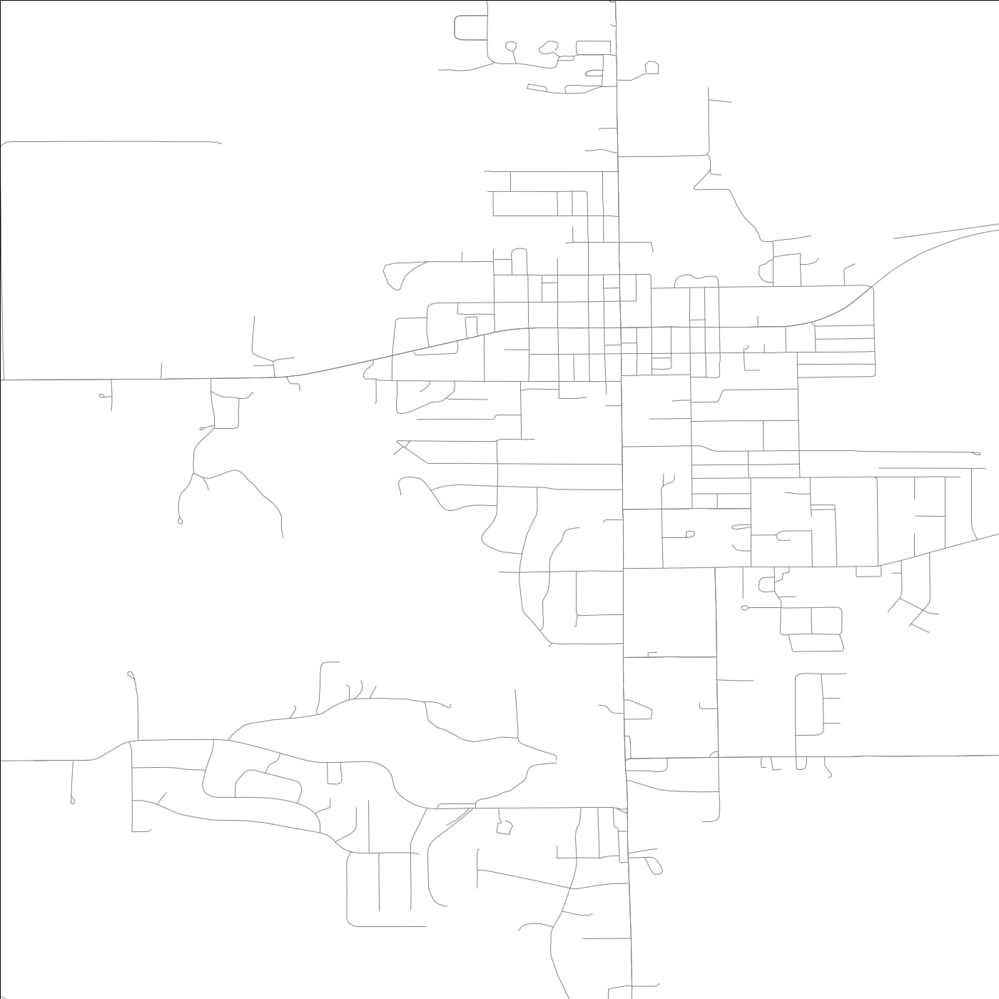 ROAD MAP OF EUREKA, ILLINOIS BY MAPBAKES