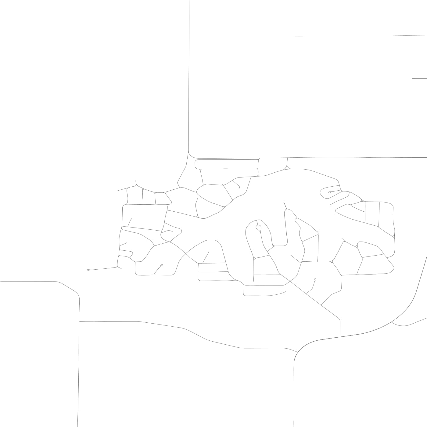 ROAD MAP OF HOLIDAY LAKE, LOWA BY MAPBAKES