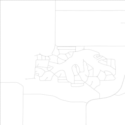 ROAD MAP OF HOLIDAY LAKE, LOWA BY MAPBAKES