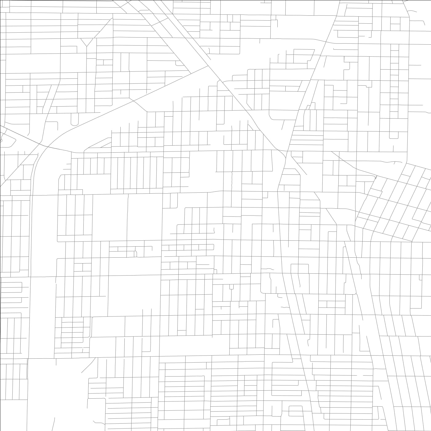 ROAD MAP OF EVANSTON, ILLINOIS BY MAPBAKES