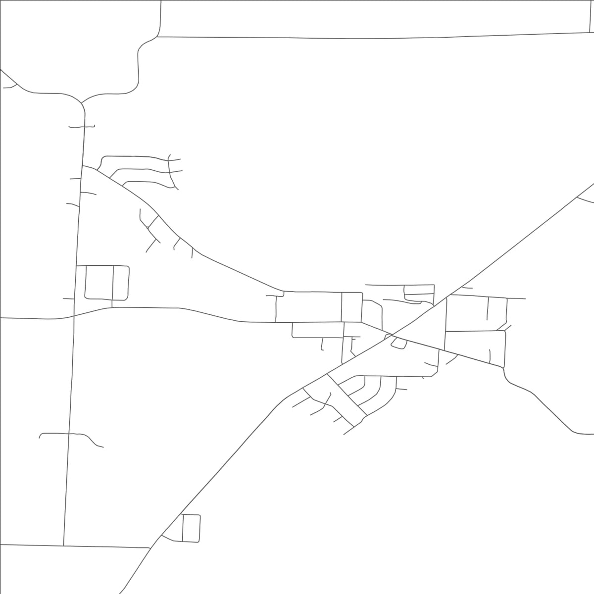 ROAD MAP OF HALLSVILLE, MISSOURI BY MAPBAKES