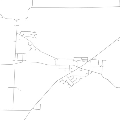 ROAD MAP OF HALLSVILLE, MISSOURI BY MAPBAKES