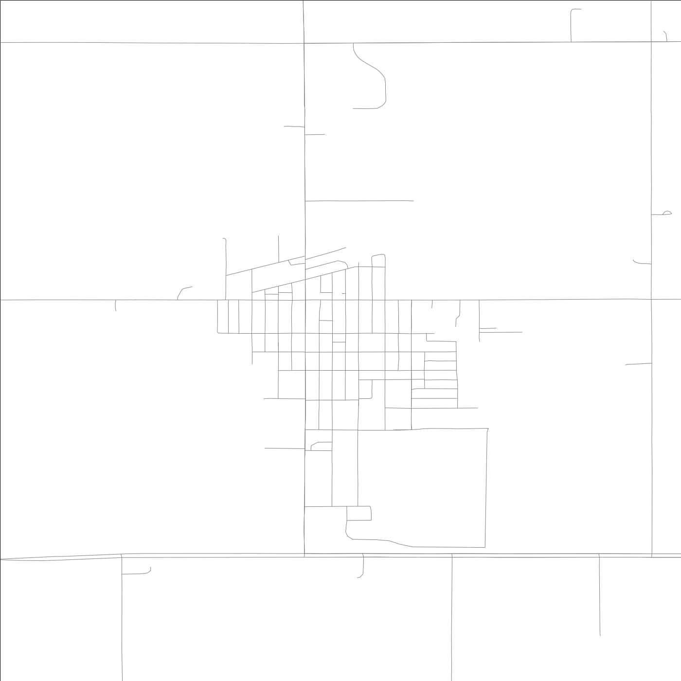 ROAD MAP OF HOLSTEIN, LOWA BY MAPBAKES