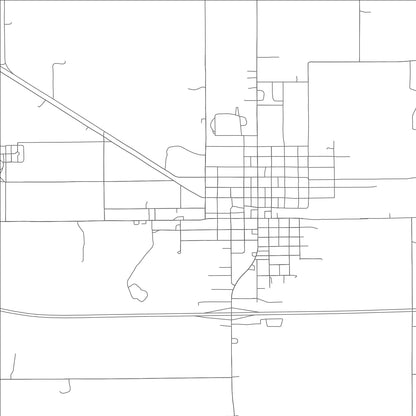 ROAD MAP OF HAMILTON, MISSOURI BY MAPBAKES