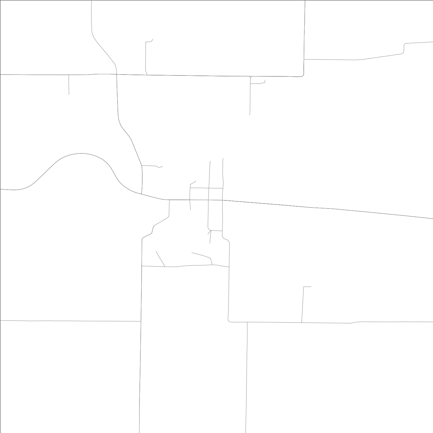 ROAD MAP OF EXETER, ILLINOIS BY MAPBAKES