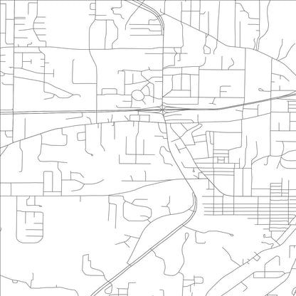 ROAD MAP OF HANNIBAL, MISSOURI BY MAPBAKES