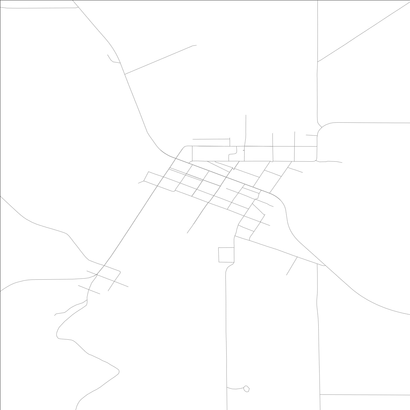 ROAD MAP OF HOPKINTON, LOWA BY MAPBAKES