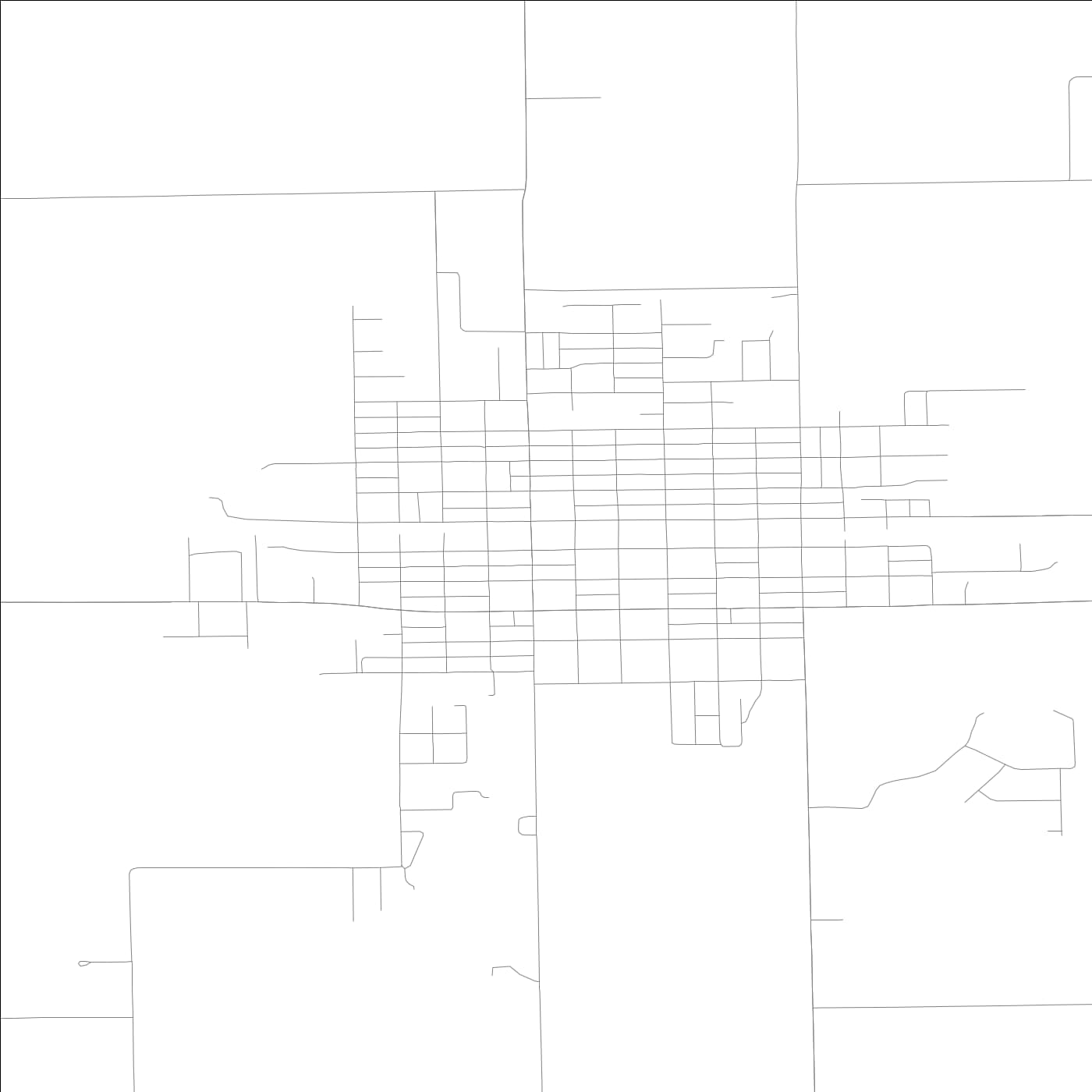 ROAD MAP OF FAIRBURY, ILLINOIS BY MAPBAKES