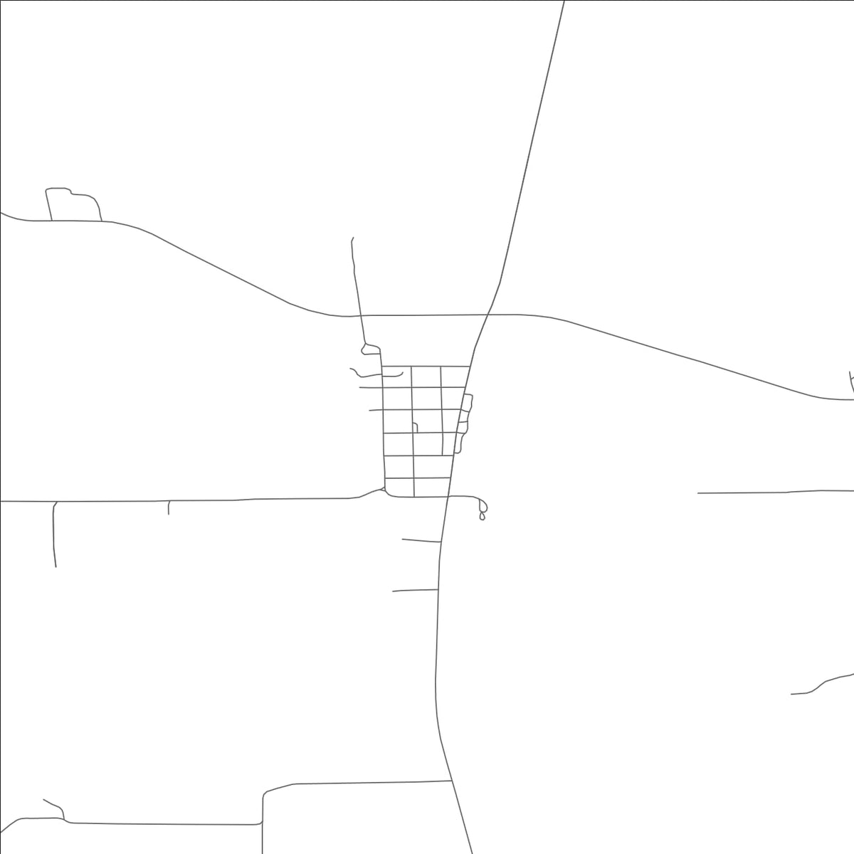 ROAD MAP OF HARRIS, MISSOURI BY MAPBAKES