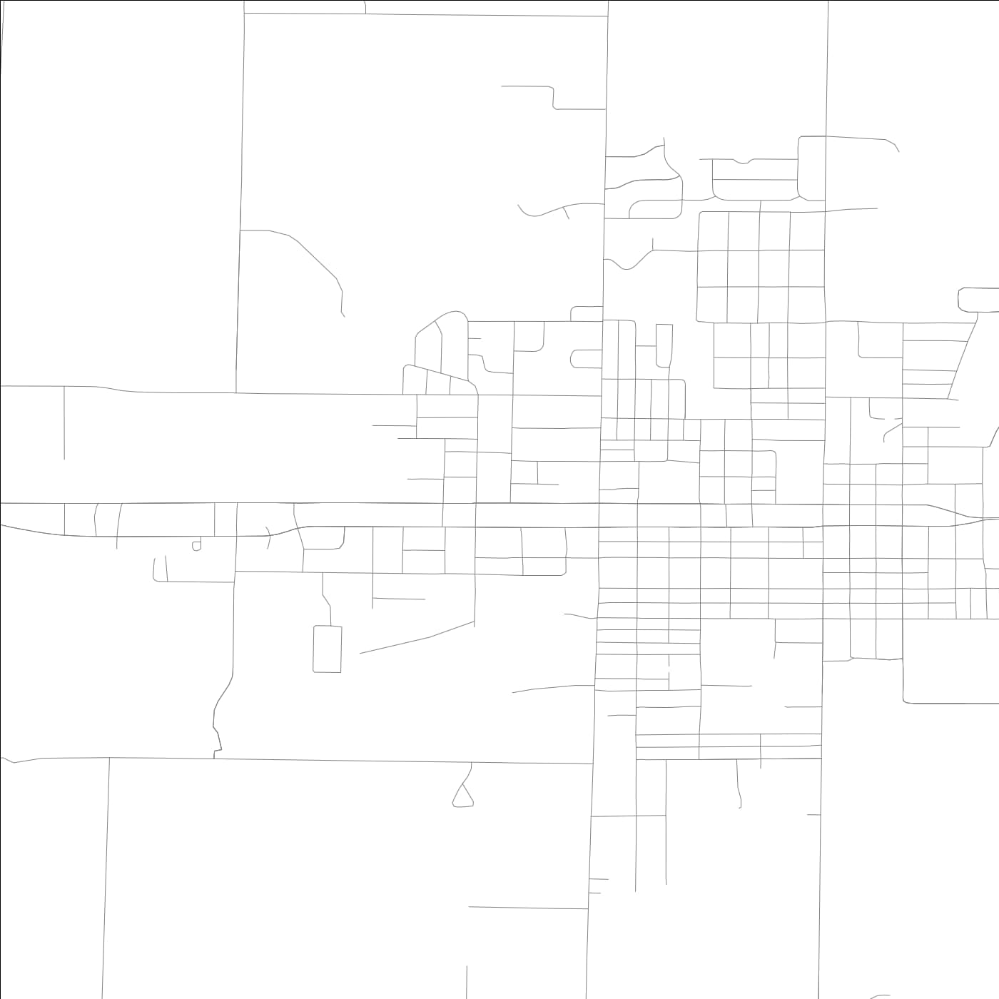 ROAD MAP OF FAIRFIELD, ILLINOIS BY MAPBAKES