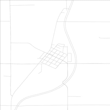ROAD MAP OF HOSPERS, LOWA BY MAPBAKES