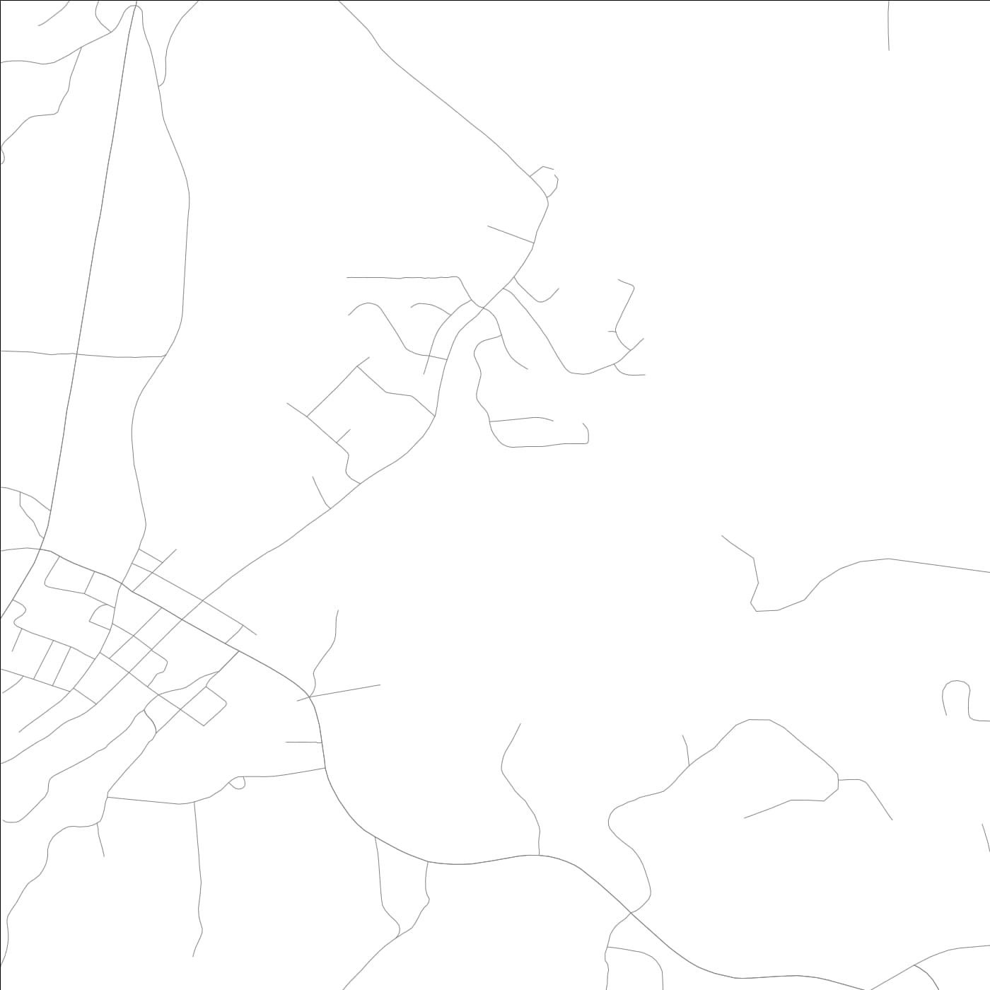 ROAD MAP OF BALL GROUND, GEORGIA BY MAPBAKES