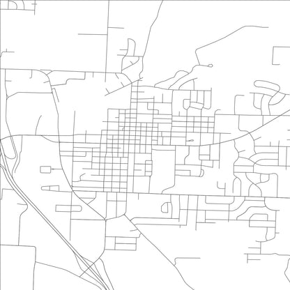 ROAD MAP OF HARRISONVILLE, MISSOURI BY MAPBAKES
